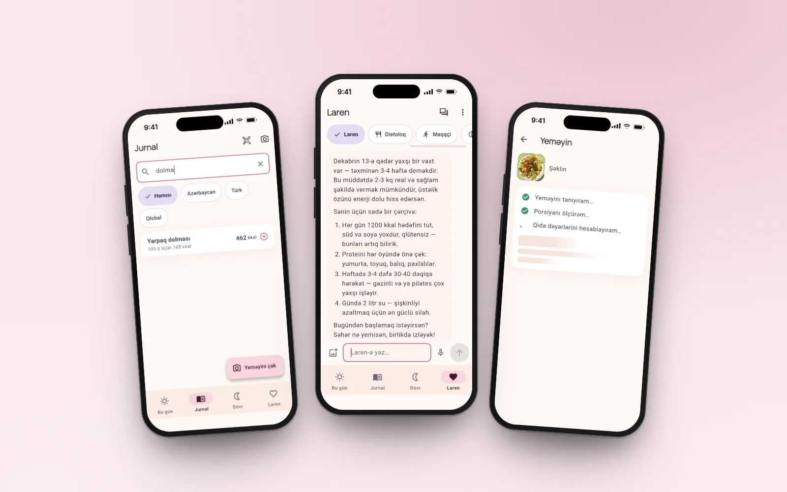 Laren — One app for women’s nutrition, cycle and weight — log a meal with a single photo.