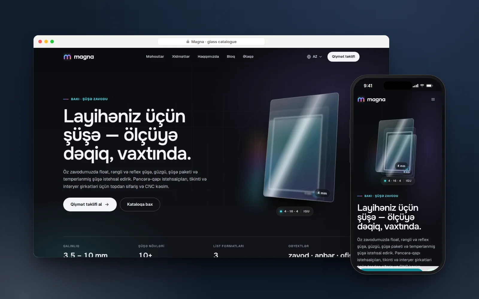 Magna — A trilingual product catalogue that answers buyers’ questions before they pick up the phone.